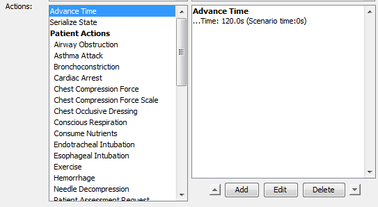 Scenario Actions
